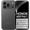 HONOR 600 Pro 5G Smartphone, 12+512GB, Snapdragon 8 Elite, Schermo AMOLED 1,5K 120Hz, Fotocamera Notturna 200MP, Batteria 6400mAh Ricarica Rapida 80W, IP68/IP69K (Nero-, 512.0, GB, 600 Pro)