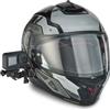 Hama Supporto per casco Action Cams, fotocamera del casco, fissaggio laterale, braccio girevole