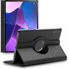 ebestStar - Cover per Lenovo Tab P12 Pro, Custodia Protezione Rotazione 360, Pelle PU, Nero