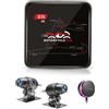 VSYSTO Q3L 2K - Dashcam anteriore e posteriore per moto, 5G, Wi-Fi, Dual 1440P, visione notturna, impermeabile, telecomando via cavo con stato LED, modalità parcheggio, fino a 512 GB
