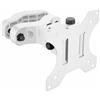 VIVO MOUNT-POLE01W, Staffa universale in acciaio per montaggio su palo con piastra VESA rimovibile da 75 mm e 100 mm, compatibile con schermi fino a 30, bianco