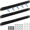 EFUTURETIME 3×Pannello Passacavo con Spazzola 19, 1U Gestione Cavi Rack | Organizzare i Patch Cord, Armadio di Rete, Server Rack, M6 Dadi a Gabbia, M6 Viti, 483×44×8mm