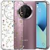 Choeeu ChoosEU Trasparente Cover per Honor Magic 7 Lite con Fiori, Colorata | Sottile TPU Silicone Trasparente Custodia, Disegni Colorate Fiore Fiori Motivo, per Ragazza, Antiurto Protettiva Morbido Case