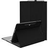SSS·GRGB Custodia per Microsoft Surface Pro da 12 pollici 1a generazione (2025), custodia per portafoglio business con molti angoli di visione, portapenne e custodia, compatibile con tastiera di tipo