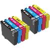 Generico Cartucce d'inchiostro, compatibile con Epson, 604XL WF-2950 WF-2930 | WF-2910, XP-4200, XP-3200, XP-2200, XP-2205, XP-3205, XP-4205, WF-2910DWF(T604XL 2SET)
