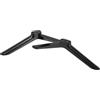 NUOBESTY 2 piedini per TV a schermo piatto, colore nero, robusto, stabile supporto per monitor con viti, universale, per casa e ufficio