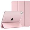 Palkitsee Custodia per iPad Air 11 Pollici (M4 2026/M3 2025/M2 2024), iPad Air 5ª Generazione / 4ª Generazione da 10,9 Pollici, Custodia Sottile con Retro Rigido Traslucido, Auto Sveglia/Sonno, Rosa