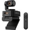 SVBONY SVN W2 4K Webcam,Streaming Videocamera con Telecomando, 6x per PC | per Ufficio, Sensore 1/2, Tracciamento IA Smart, PTZ 2 Assi, HDR, Microfono con Rid, Rumore IA, Controllo Gest, Autofocus