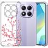 Choeeu ChoosEU Trasparente Cover per Xiaomi Redmi Note 14 Pro 5G, Sakura Rosa | Sottile TPU Silicone Trasparente Custodia, Disegni Colorate Fiore Fiori Motivo, per Ragazza, Antiurto Protettiva Morbido Case