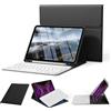 KVTVOU Custodia con tastiera per iPad Pro 11 4a/3a/2a generazione | Retro in morbido TPU con portapenne, tastiera Bluetooth rimovibile magnetica, QWERTZ, per iPad Pro 11, 2022/2021/2020
