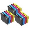 Generico Cartucce d'inchiostro, compatibile con Epson, 604XL WF-2950 WF-2930 | WF-2910, XP-4200, XP-3200, XP-2200, XP-2205, XP-3205, XP-4205, WF-2910DWF(T604XL 3SET)