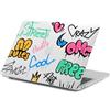 FFBOFFC Custodia per MacBook Pro 16 pollici 2019-2020 A2141, Scarabocchi | Cover Rigida in Plastica Protettiva per Laptop con Touch Bar e Touch ID