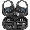 PPBP Cuffie aperte senza fili, Bluetooth, con microfono, colore: nero