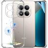 Choeeu ChoosEU Clear Cover per Xiaomi Redmi Note 15 Pro 4G, Blu Dente di leone | Sottile TPU Silicone Trasparente Custodia, Disegni Colorate Fiore Fiori Motivo, per Ragazza, Antiurto Protettiva Morbido Case