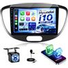 ETLFUCyber Autoradio per Hyundai i10 2007-2013 con CarPlay Wireless e Android Auto | Autoradio 9 pollici con Bluetooth, Radio FM, EQ, V-Link, Telecamera retromarcia, Comandi al Volante