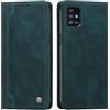 rongki Custodia per Samsung Galaxy A51 5G, Cover in Pelle Sintetica Portafoglio con Slot per Carte, Supporto, Chiusura Magnetica, Antiurto Case per Samsung A51 5G, Verde scuro