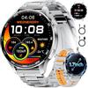 BENYAR SMART Orologio Smartwatch Uomo 2026, 1,7'' HD Ampio Display Fitness Tracker per 800 mAh, Luce LED, Frequenza Cardiaca/Monitor del Sonno, 100+ Modalità Sportive, Impermeabile IP68 per iOS Android, Argento
