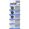 XCell CR2032 - Set di 5 batterie al litio CR2032, 3 V, in pratico set da 5