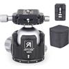 ARTCISE Testa a sfera per impieghi gravosi, testa per treppiede a doppio profilo panoramico da 52 mm e 2 piastre a sgancio rapido da 1/4 di pollice per treppiede DSLR Carico massimo 30 kg