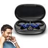 DOMIKIT Auricolari senza fili Bluetooth 5.2 - universali, giro orecchio 360°, microfono integrato, 20 ore, batteria 70 mAh, caricatore Type-C 300 mAh, audio 8D stereo, ricarica ultra veloce (blu)