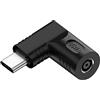 JSER Adattatore di ricarica DC Jack 4.5x3.0mm con ingresso USB-C Type-C, alimentazione PD 65W, compatibile con laptop e telefoni, con emulatore di trigger, alimentazione PD 65W.