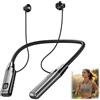 Lumoryx Cuffie sportive Bluetooth 5.3 wireless con fascia per il collo | 80 ore di riproduzione, cancellazione del rumore, magneti anti-smarrimento, IPX4 impermeabile per corsa e palestra