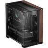 Thermalright TR case da gaming ATX, con schermo LCD da 9,16 pollici | Custodia in vetro temperato con finitura effetto legno laterale e compatibile con schede madri ATX e M-ATX
