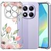 Choeeu ChoosEU Trasparente Cover per Xiaomi Redmi Note 14 Pro 5G, Rosa Tulip | Sottile TPU Silicone Trasparente Custodia, Disegni Colorate Fiore Fiori Motivo, per Ragazza, Antiurto Protettiva Morbido Case