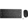Plyisty Combinazione Tastiera Russa Wireless 2,4 GHz con Mouse | Layout Cirillico a 78 Tasti, Resistente Agli Spruzzi D'acqua e Design Ergonomico Silenzioso per PC Portatile
