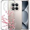 Choeeu ChoosEU Trasparente Cover per Xiaomi Redmi Note 15 Pro 5G, Sakura Rosa | Sottile TPU Silicone Trasparente Custodia, Disegni Colorate Fiore Fiori Motivo, per Ragazza, Antiurto Protettiva Morbido Case