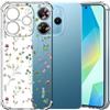 Choeeu ChoosEU Trasparente Cover per Xiaomi Redmi Note 14 4G (EU), Colorata | Sottile TPU Silicone Trasparente Custodia, Disegni Colorate Fiore Fiori Motivo, per Ragazza, Antiurto Protettiva Morbido Case