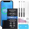 Elephantstory Batteria per iPhone 12 Pro Max, 4650mAh e Kit di Riparazione | Batteria Interna Alta Capacità Compatibile con iPhone 12 Pro Max, A2410 A2411 A2412 A2342