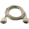 System-S D Sub - Cavo modem zero 5 m 9 pin maschio a femmina RS232 DB9 adattatore grigio