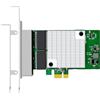 GLOTRENDS ST7387 Scheda di rete PCIe Gigabit 4 porte,RJ45 NIC per NAS | PCIe x1, 4 controller Realtek RTL8111H, per firewall e router software, aggregazione di collegamenti NAS