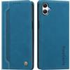 rongki Custodia per Samsung Galaxy A07 4G/5G, Cover in Pelle Sintetica Portafoglio con Slot per Carte, Supporto, Chiusura Magnetica, Antiurto Case per Samsung A07 4G/5G, Azzurro