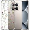 Choeeu ChoosEU Trasparente Cover per Xiaomi Redmi Note 15 Pro 5G, Colorata | Sottile TPU Silicone Trasparente Custodia, Disegni Colorate Fiore Fiori Motivo, per Ragazza, Antiurto Protettiva Morbido Case