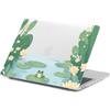 FFBOFFC Custodia per MacBook Air da 13 pollici A1466 A1369, Rana tra le ninfee | 2017 2016 2015 2014 2013 2012 2011 2010, Guscio Rigido in Plastica Leggera per MacBook Air 13,3''