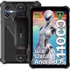 OUKITEL RT3 PLUS Rugged Tablet 11000mAh, 8 HD, Octa-Core MTK G81, Android 15 Tablet PC, 16GB RAM+128GB ROM/1TB, 16MP+8MP, IP68/Dual SIM 4G/NFC/Face ID/GPS Nero