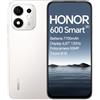 HONOR 600 Smart 5G, 4+256GB, Smartphone Sbloccato, Batteria 7700mAh, Display 6,87 120Hz, Pulsante AI, Fotocamera 50MP, Doppi Altoparlanti Stereo, Resistente alle Cadute 2,5m, IP64
