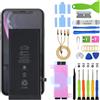 H&LYCYJ Batteria per iPhone XR | 2942mAh Portare kit di strumenti，Sostituire la batteria，Polimero al litio，per modelli:A2105 A1984 A2107 A2108 A2106