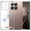 Choeeu ChoosEU Trasparente Cover per Xiaomi Mi 15T con Fiori, Blu Dente di leone | Sottile TPU Silicone Trasparente Custodia, Disegni Colorate Fiore Fiori Motivo, per Ragazza, Antiurto Protettiva Morbido Case