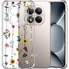 Choeeu ChoosEU Trasparente Cover per Xiaomi Redmi Note 15 Pro 5G, Girasole | Sottile TPU Silicone Trasparente Custodia, Disegni Colorate Fiore Fiori Motivo, per Ragazza, Antiurto Protettiva Morbido Case