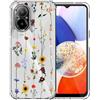 Choeeu ChoosEU Trasparente Cover per Realme C67 con Fiori, Girasole | Sottile TPU Silicone Trasparente Custodia, Disegni Colorate Fiore Fiori Motivo, per Ragazza, Antiurto Protettiva Morbido Case