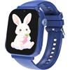 PTHTECHUS Smartwatch Bambini con Telefono 4G GPS Videochiamata Chat Vocale | Sveglia Contapassi Camera Modalità Classe, Orologio Smartwatch Bambino Bambina, Regalo per Ragazza e Ragazzo 4-12 Anni, Navy