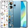 Choeeu ChoosEU Trasparente Cover per Xiaomi Redmi Note 14 4G (EU), Girasole | Sottile TPU Silicone Trasparente Custodia, Disegni Colorate Fiore Fiori Motivo, per Ragazza, Antiurto Protettiva Morbido Case