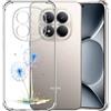 Choeeu ChoosEU Clear Cover per Xiaomi Redmi Note 15 Pro 5G, Blu Dente di leone | Sottile TPU Silicone Trasparente Custodia, Disegni Colorate Fiore Fiori Motivo, per Ragazza, Antiurto Protettiva Morbido Case