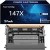 SIWANYS 147X Cartuccia Toner di Ricambio per HP 147X 147A W1470X W1470A per HP LaserJet Enterprise M610 M611 M612 M634 M635 M636 Stampante con Chip,Black-1 Pack