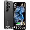 Blackview WAVE 10 Android 16 Telefono Cellular,32GB+256GB/2TB Smartphone AI | 6,88 120Hz Processore Gemini AI, 5000mAh, 32MP, 4G Dual SIM Telefono Sbloccato, 3 Slot Separati, WiFi 5, GPS, OTG, Nero