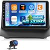 NHOPEEW Autoradio 8 Core 6+128G Android per Ford Fiesta 2009-2017 con Carplay wireless e Android Auto DSP Wifi GPS Comandi al volante Vista panoramica a 360