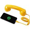 Generico Cornetta Telefonica retrò con Cavo, Microfono E Altoparlante | Cornetta Telefonica Retrò Di Tipo C Con Audio Nitido Per Smartphone E Laptop, Ideale Per Teleconferenze, Chat E Riunioni